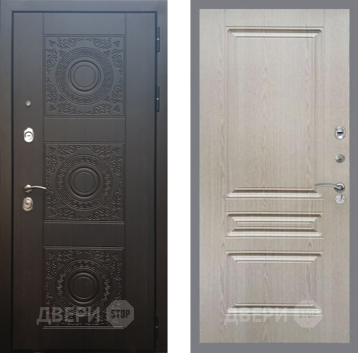 Входная металлическая Дверь Рекс (REX) 10 FL-243 Беленый дуб в Дмитрове