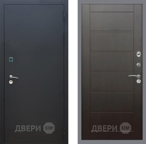 Входная металлическая Дверь Рекс (REX) 1A Черный Муар Сити Венге в Дмитрове