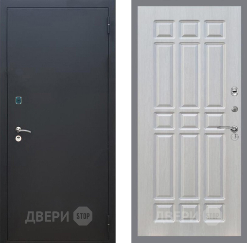 Входная металлическая Дверь Рекс (REX) 1A Черный Муар FL-33 Лиственница беж в Дмитрове