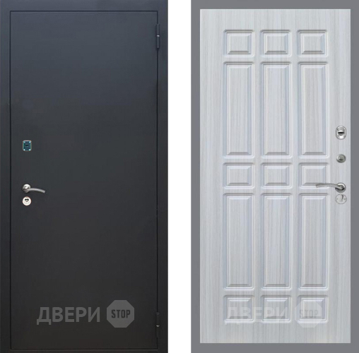 Входная металлическая Дверь Рекс (REX) 1A Черный Муар FL-33 Сандал белый в Дмитрове