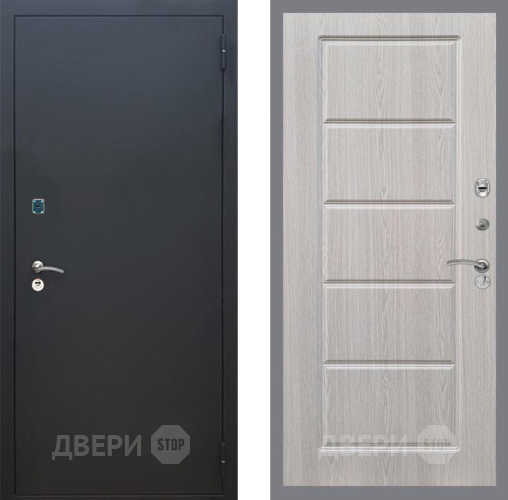 Дверь Рекс (REX) 1A Черный Муар FL-39 Беленый дуб в Дмитрове
