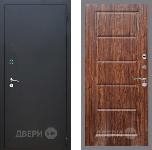 Дверь Рекс (REX) 1A Черный Муар FL-39 орех тисненый в Дмитрове