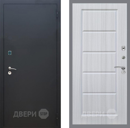 Дверь Рекс (REX) 1A Черный Муар FL-39 Сандал белый в Дмитрове