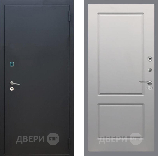 Входная металлическая Дверь Рекс (REX) 1A Черный Муар FL-117 Грей софт в Дмитрове