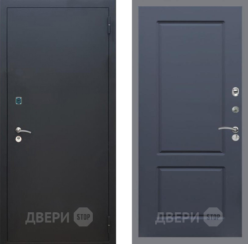 Дверь Рекс (REX) 1A Черный Муар FL-117 Силк титан в Дмитрове