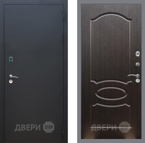 Входная металлическая Дверь Рекс (REX) 1A Черный Муар FL-128 Венге светлый в Дмитрове