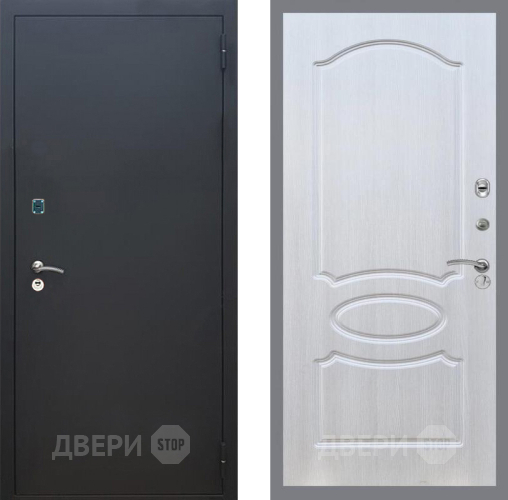 Входная металлическая Дверь Рекс (REX) 1A Черный Муар FL-128 Лиственница беж в Дмитрове