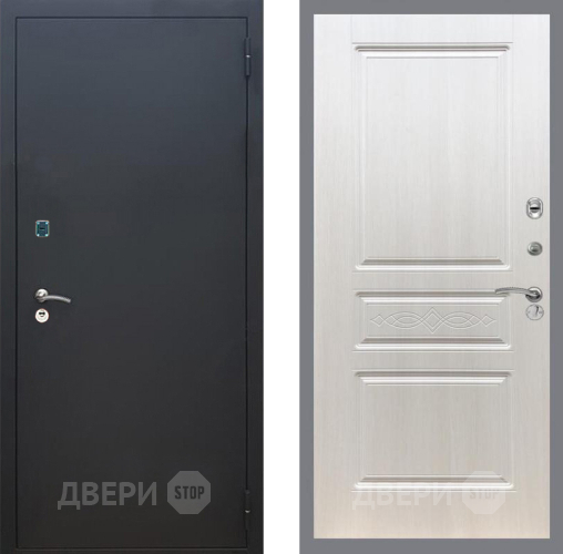 Дверь Рекс (REX) 1A Черный Муар FL-243 Лиственница беж в Дмитрове