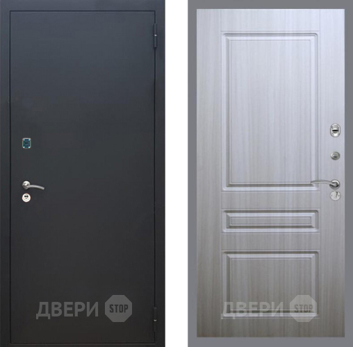 Дверь Рекс (REX) 1A Черный Муар FL-243 Сандал белый в Дмитрове