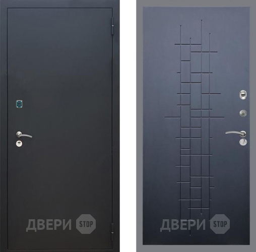 Входная металлическая Дверь Рекс (REX) 1A Черный Муар FL-289 Ясень черный в Дмитрове