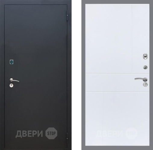 Дверь Рекс (REX) 1A Черный Муар FL-290 Силк Сноу в Дмитрове