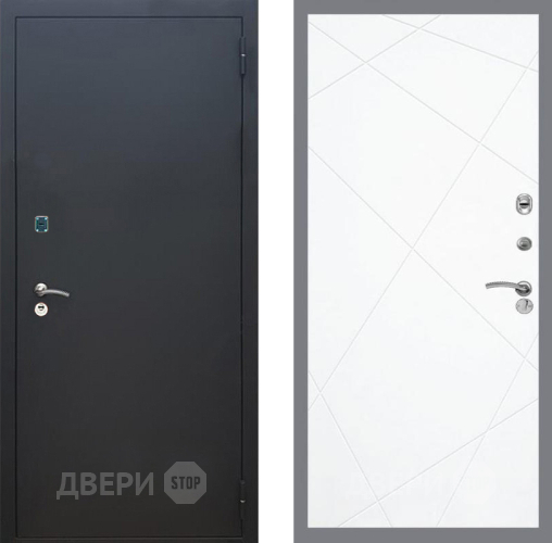 Дверь Рекс (REX) 1A Черный Муар FL-291 Силк Сноу в Дмитрове
