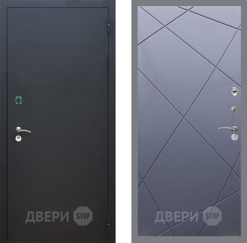 Входная металлическая Дверь Рекс (REX) 1A Черный Муар FL-291 Силк титан в Дмитрове
