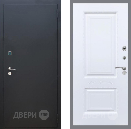 Дверь Рекс (REX) 1A Черный Муар Смальта Силк Сноу в Дмитрове
