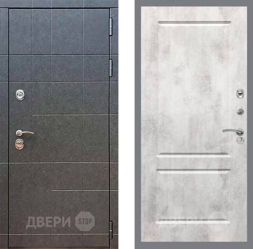 Входная металлическая Дверь Рекс (REX) 21 FL-117 Бетон светлый в Дмитрове