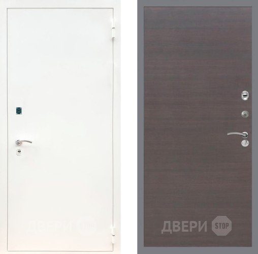 Входная металлическая Дверь Рекс (REX) 1А Белая шагрень GL венге поперечный в Дмитрове