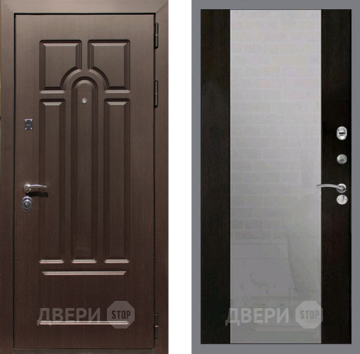 Входная металлическая Дверь Рекс (REX) Эврика СБ-16 Зеркало Венге в Дмитрове