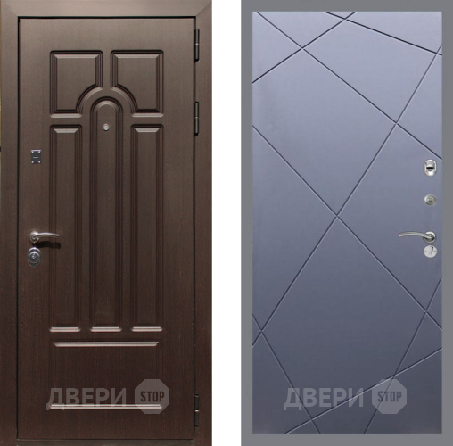 Входная металлическая Дверь Рекс (REX) Эврика FL-291 Силк титан в Дмитрове
