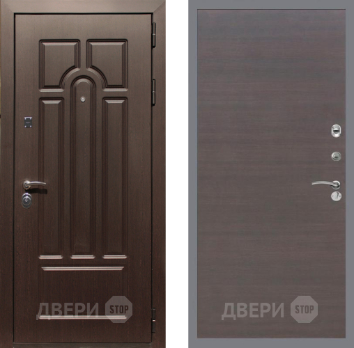 Входная металлическая Дверь Рекс (REX) Эврика GL венге поперечный в Дмитрове