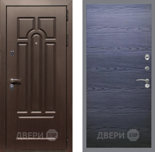 Дверь Рекс (REX) Эврика GL Дуб тангенальный черный в Дмитрове