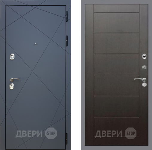 Входная металлическая Дверь Рекс (REX) 13 Силк Титан Сити Венге в Дмитрове