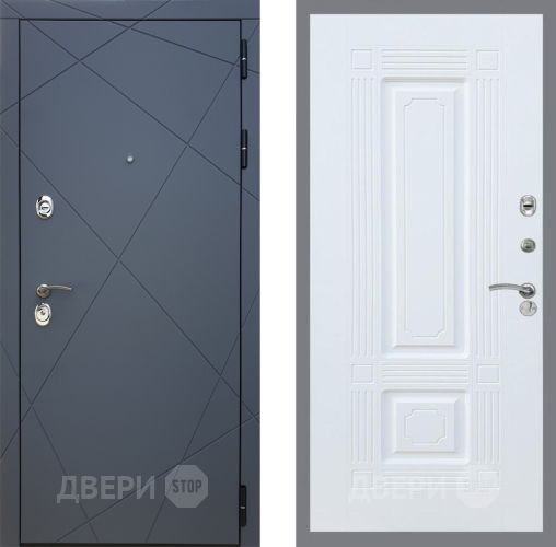 Входная металлическая Дверь Рекс (REX) 13 Силк Титан FL-2 Силк Сноу в Дмитрове