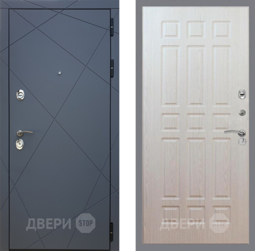 Входная металлическая Дверь Рекс (REX) 13 Силк Титан FL-33 Беленый дуб в Дмитрове