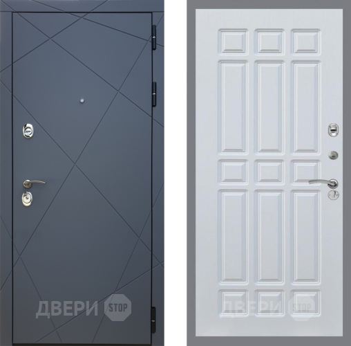 Дверь Рекс (REX) 13 Силк Титан FL-33 Белый ясень в Дмитрове