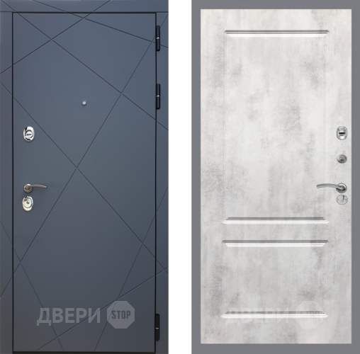 Дверь Рекс (REX) 13 Силк Титан FL-117 Бетон светлый в Дмитрове