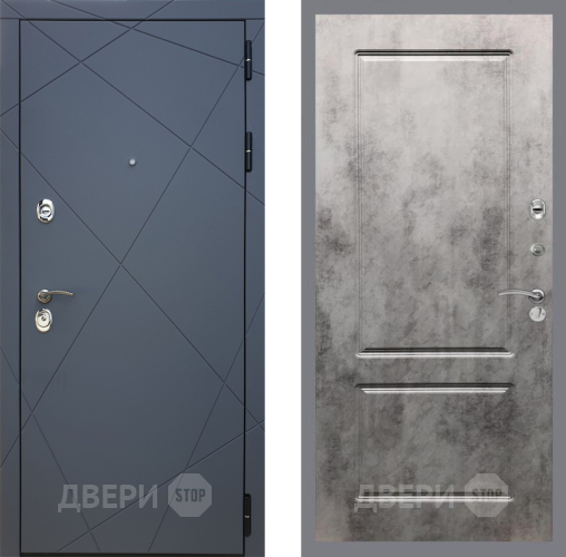 Дверь Рекс (REX) 13 Силк Титан FL-117 Бетон темный в Дмитрове