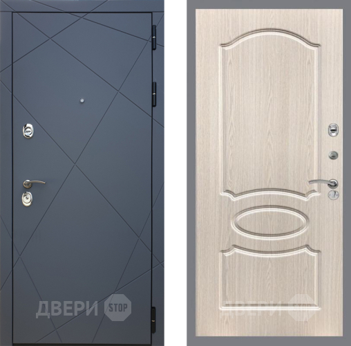 Дверь Рекс (REX) 13 Силк Титан FL-128 Беленый дуб в Дмитрове