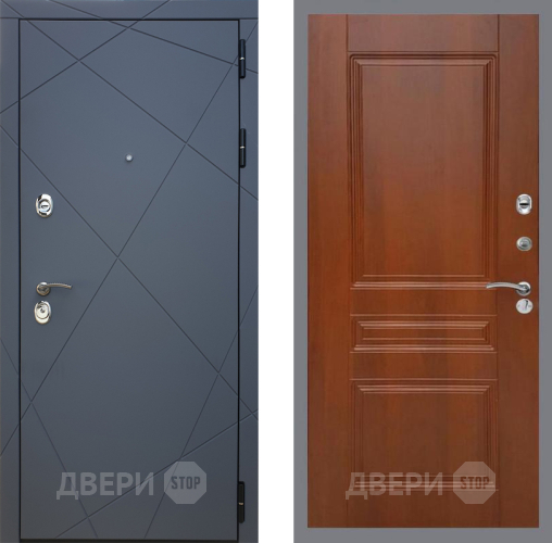Входная металлическая Дверь Рекс (REX) 13 Силк Титан FL-243 Итальянский орех в Дмитрове