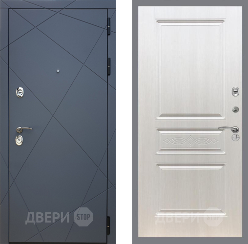 Входная металлическая Дверь Рекс (REX) 13 Силк Титан FL-243 Лиственница беж в Дмитрове