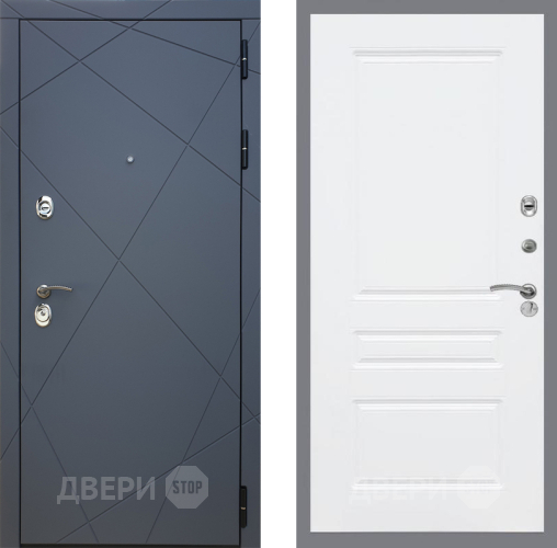 Входная металлическая Дверь Рекс (REX) 13 Силк Титан FL-243 Силк Сноу в Дмитрове