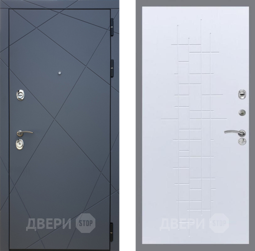 Входная металлическая Дверь Рекс (REX) 13 Силк Титан FL-289 Белый ясень в Дмитрове