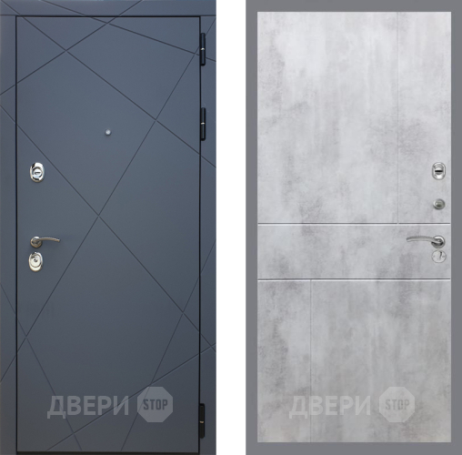 Входная металлическая Дверь Рекс (REX) 13 Силк Титан FL-290 Бетон светлый в Дмитрове