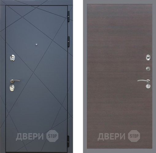 Дверь Рекс (REX) 13 Силк Титан GL венге поперечный в Дмитрове