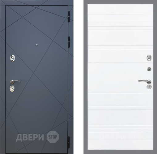 Входная металлическая Дверь Рекс (REX) 13 Силк Титан Line Силк Сноу в Дмитрове