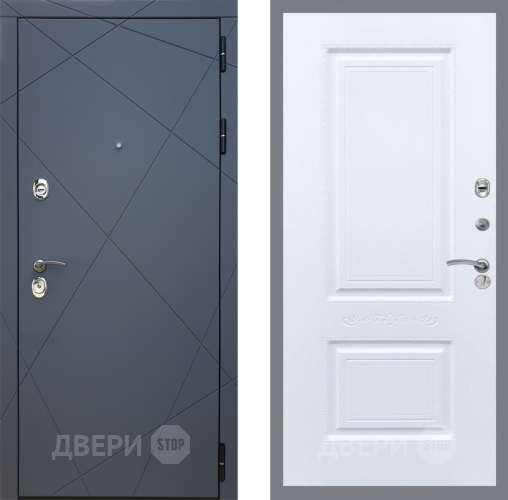 Входная металлическая Дверь Рекс (REX) 13 Силк Титан Смальта Силк Сноу в Дмитрове