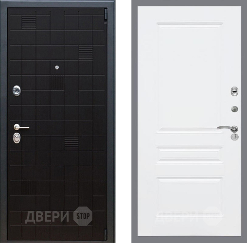Входная металлическая Дверь Рекс (REX) 12 FL-243 Силк Сноу в Дмитрове