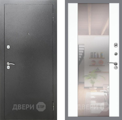 Дверь Рекс (REX) Сити СБ-16 Зеркало Силк Сноу в Дмитрове