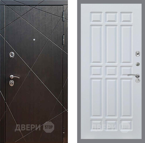 Входная металлическая Дверь Рекс (REX) 13 Венге FL-33 Белый ясень в Дмитрове