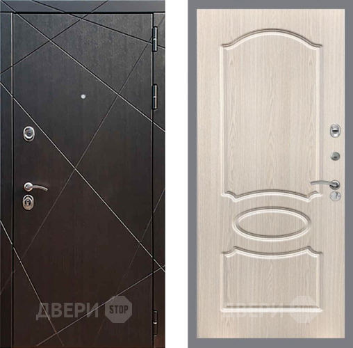 Входная металлическая Дверь Рекс (REX) 13 Венге FL-128 Беленый дуб в Дмитрове