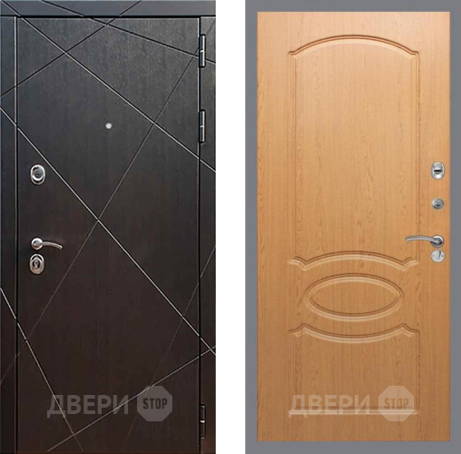 Входная металлическая Дверь Рекс (REX) 13 Венге FL-128 Дуб в Дмитрове
