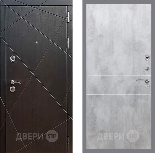 Входная металлическая Дверь Рекс (REX) 13 Венге FL-290 Бетон светлый в Дмитрове