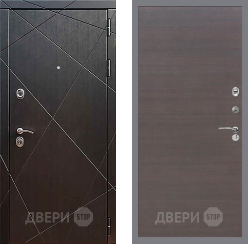 Входная металлическая Дверь Рекс (REX) 13 Венге GL венге поперечный в Дмитрове
