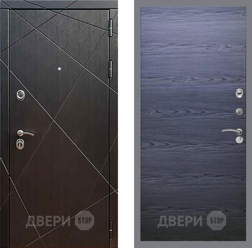 Входная металлическая Дверь Рекс (REX) 13 Венге GL Дуб тангенальный черный в Дмитрове