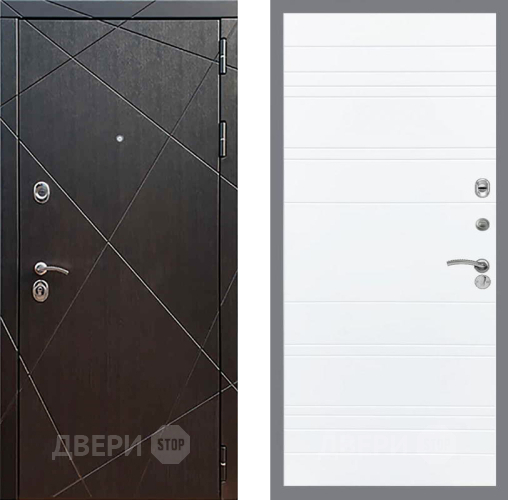 Входная металлическая Дверь Рекс (REX) 13 Венге Line Силк Сноу в Дмитрове