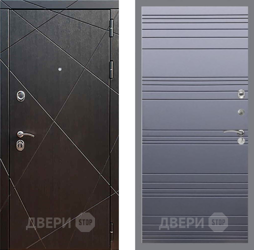 Дверь Рекс (REX) 13 Венге Line Силк титан в Дмитрове