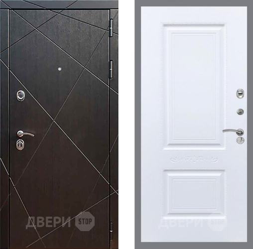 Входная металлическая Дверь Рекс (REX) 13 Венге Смальта Силк Сноу в Дмитрове